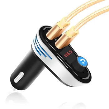 

AOSHIKE 5V 3.1A FM Transmitter Car Kit Handsfree Wireless Bluetooth Car Charger Double USB Charger wireless Bluetooth Handsfree