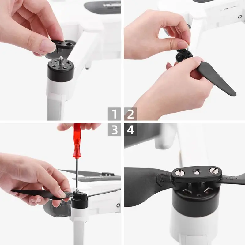 

Quick Release Foldable Propellers Props Blades Set for Hubsan H117S Zino RC Drone Quadcopter Spare Parts Accessories 746D