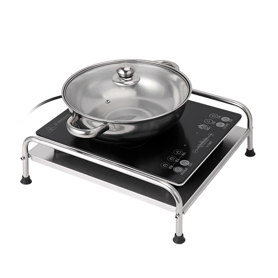 Stainless Steel Electric Ceramic Cooktop Storage Rack Kitchen