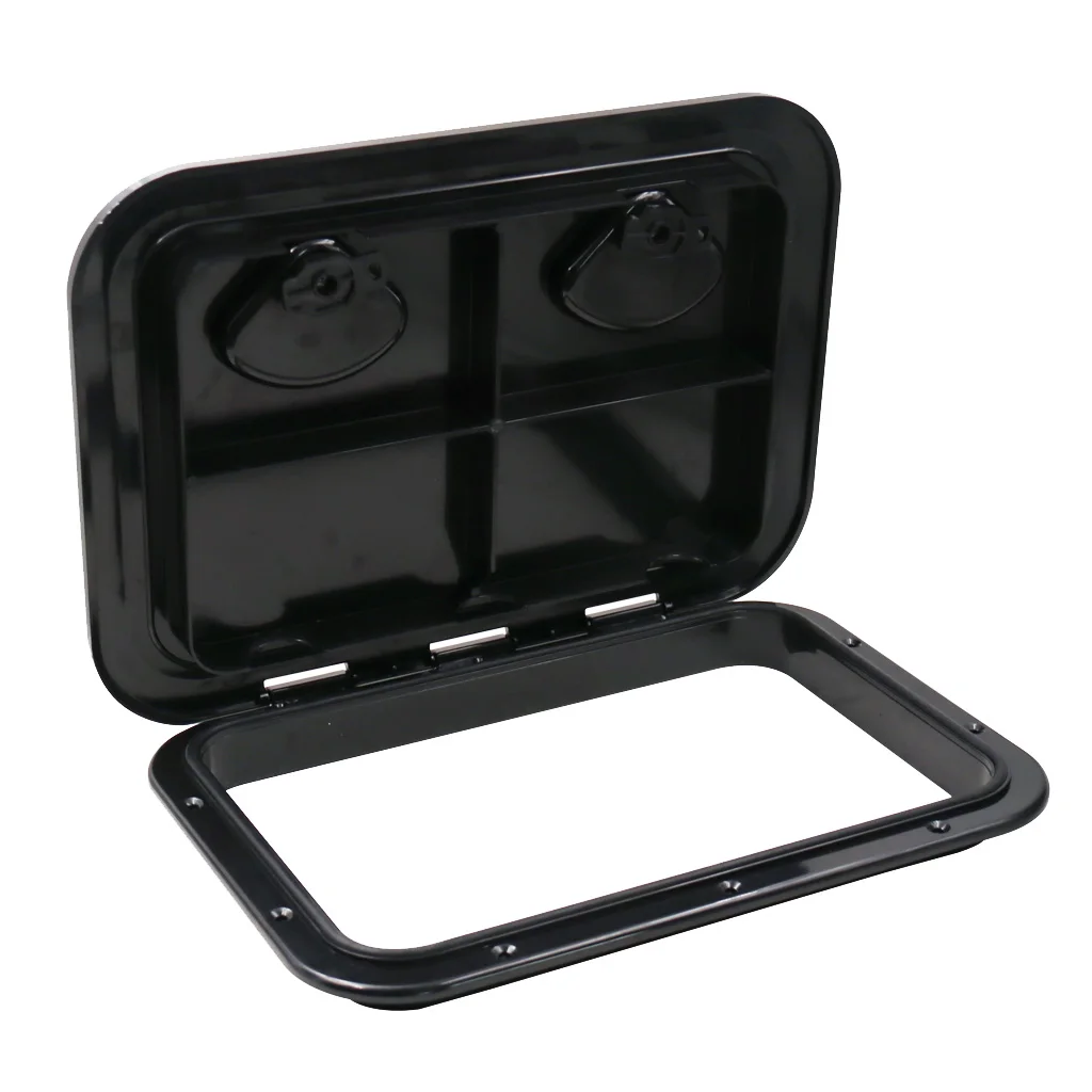 Black Inspection Access Plastic Hatch with Lid for Caravan / Boat /RV NEW Black Inspection Access Plastic Hatch with Lid for Caravan / Boat /RV NEW