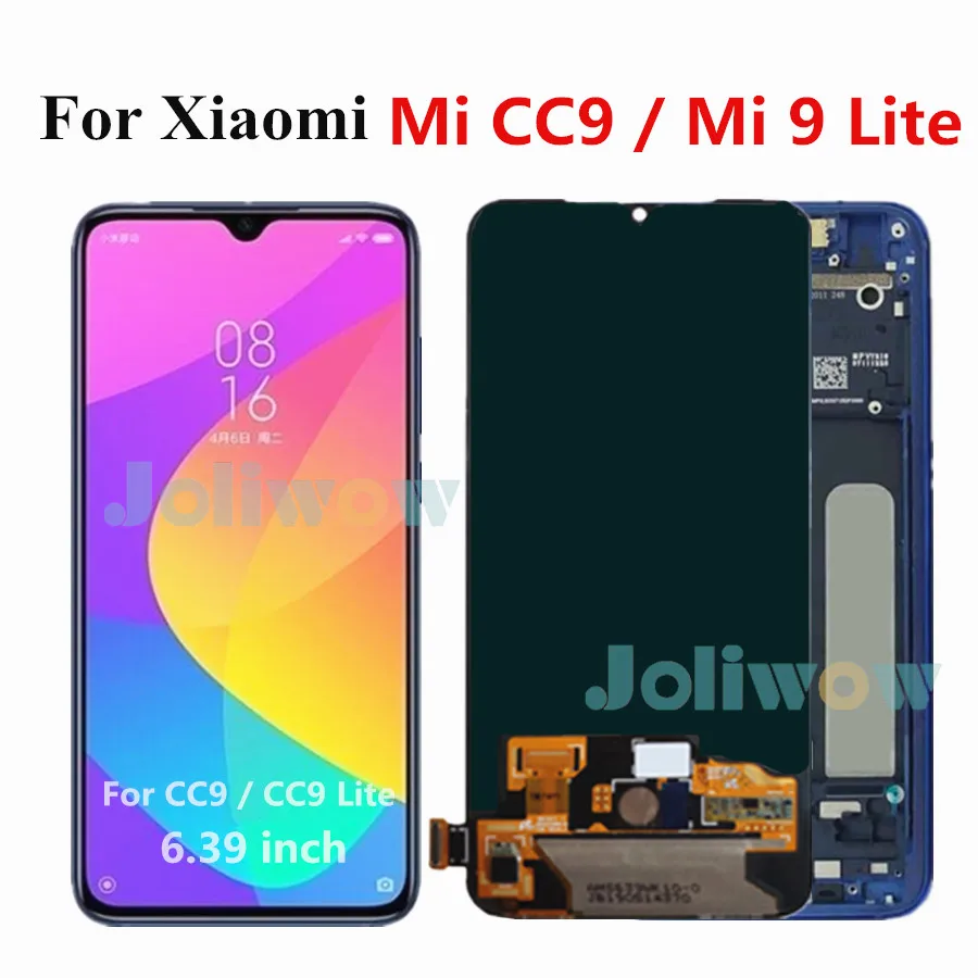 ЖК дисплей AMOLED для Xiaomi Mi CC9 сенсорный экран панель дигитайзер в сборе Mi9 9 Lite
