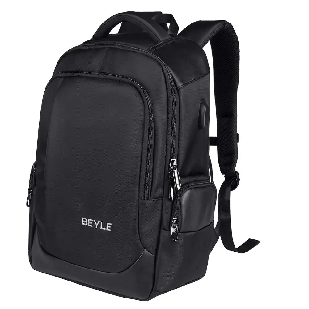Повседневный 15,6 дюймовый Мужской рюкзак, USB зарядное устройство, многофункциональный рюкзак для путешествий, Женский Большой Вместительный рюкзак, водонепроницаемые сумки Mochila - Цвет: taote010 black