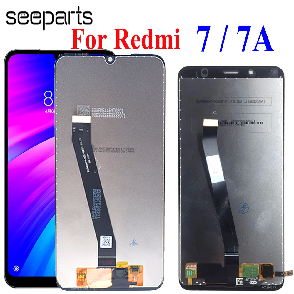 100% Teste для Xiaomi Redmi 7 ЖК дисплей сенсорный экран дигитайзер сборка 7A Замена