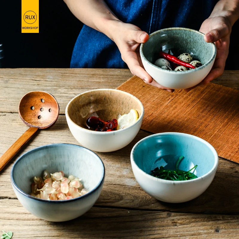 

RUX WORKSHOP Ceramic salad bowl Rice noodles soup bowl Restaurant kitchen tool tableware