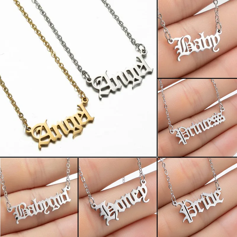 Aroutty 316L Stainless Steel Letter 
