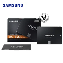 SAMSUNG SSD 860EVO 250 ГБ 500 1 ТБ Внутренний твердотельный жесткий диск HDD жесткий диск SATA3 2,5 дюймов ноутбука, настольного компьютера, ПК, TLC для ноутбука
