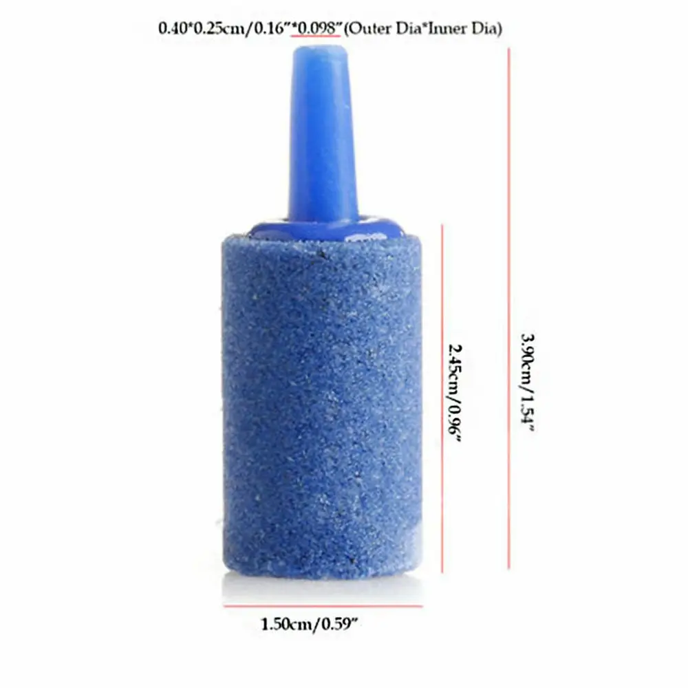 

5pcs/lot Fish Tank Cylinder Shape Mini Air Pump Stone Aquarium Accessories Mineral Bubbles stone Release Punp Aeration Aerator
