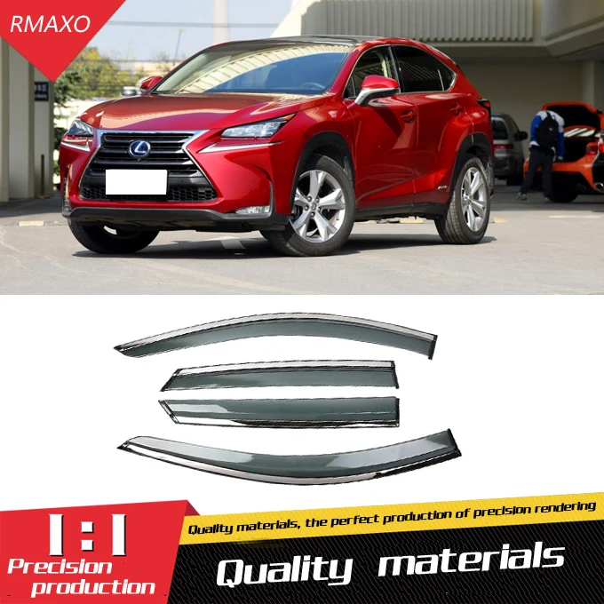 For Lexus NX200 2015-2017 Plastic Window Visor Vent Shades Sun Rain Deflector Guard Auto Accessories 4PCS/SET | Автомобили и