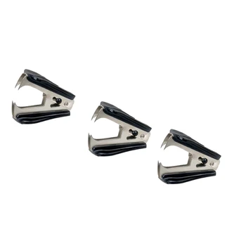 

Staple Remover with Safety Lock, 3-Pack, Black