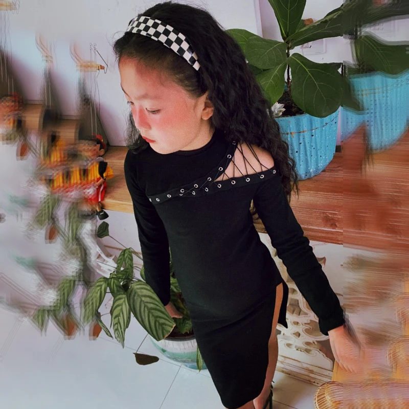 Spring Autumn Girl Dress Children's Bodycon Dress Bodycon Dress