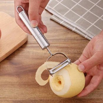 

Stainless Steel Peeler Multi-functional Kitchen Double Headed Peeler Grater Small & Vegetable Fruit Planer Peeled