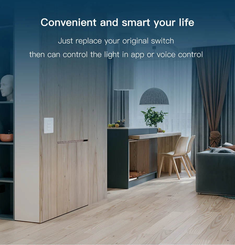 Zemismart novo design zigbee 3.0 push light