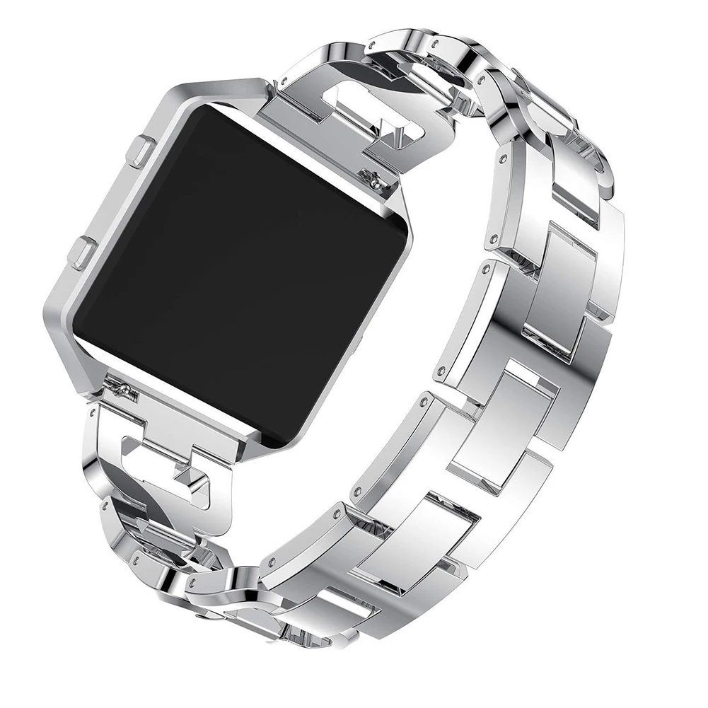 Ремешок из нержавеющей стали для Fitbit Blaze, магнитная Миланская петля, Женский Мужской сменный ремешок для Fit bit Blaze, браслеты
