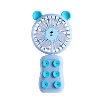 

Foldable Design Sucker Cup Handheld Mini Fan Home Office Electric Personal Air Conditioning Fan Cooler Fan Gift