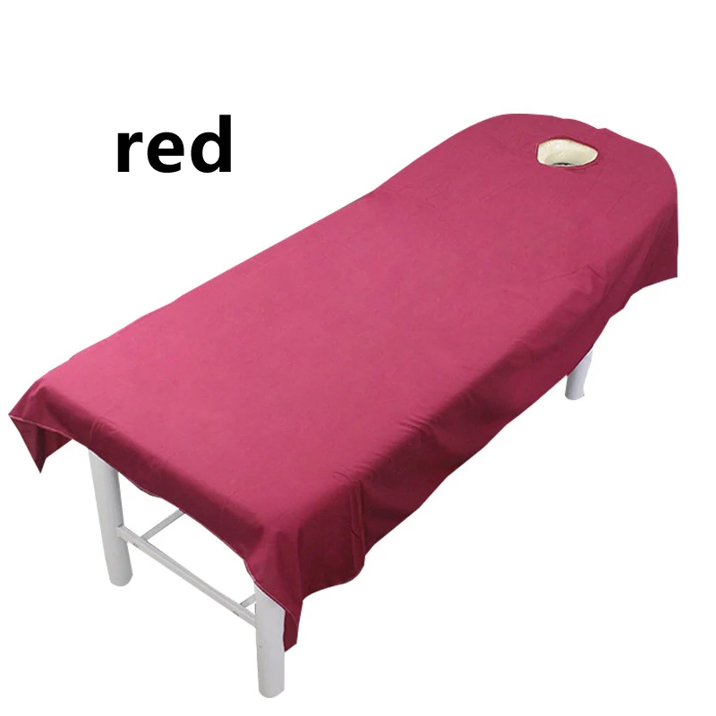 Anti-skid Beauty Massage Table Cloth with 4-Corner Stay Band & Face Hole,  Salon Bed Sheet Cover, 190x80cm - AliExpress