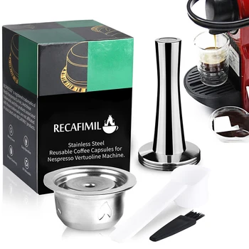 

For Nespresso Vertuo Plus Coffee Capsule Set Reusable Cut Brush Brewing