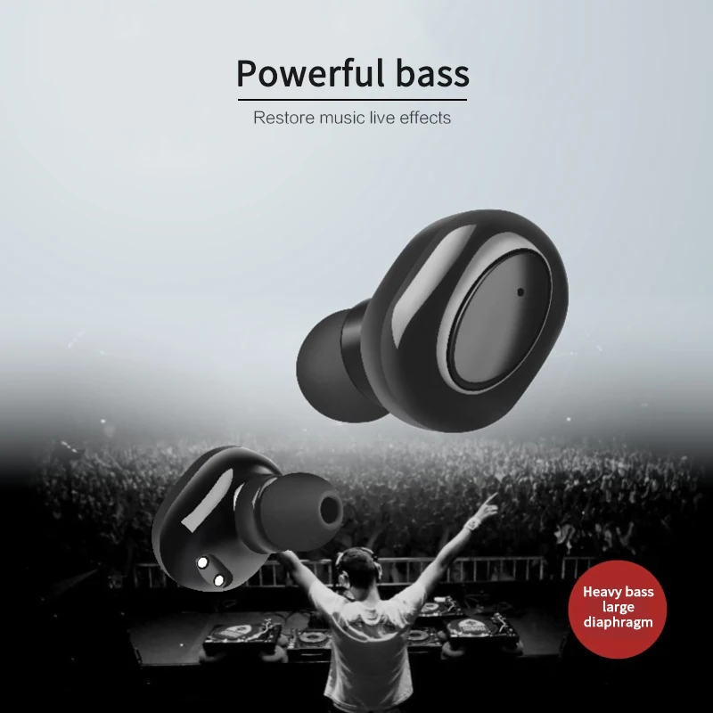 6 Colors TWS Wireless Bluetooth Headphone Noise Reduction Mini Earbuds LED Digital Display in ear Earphone Stereo Gaming Headset