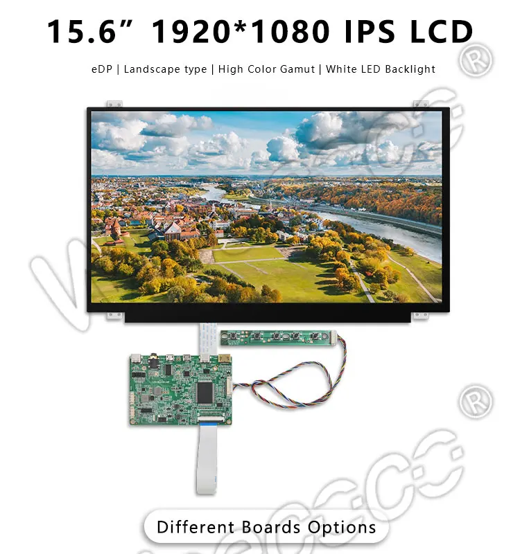 Wisecoco 15,6 дюймов FHD 1920X1080 ips ЖК-дисплей NV156FHM-N42 тонкий Edp 30 контактов матовый ЖК-экран для ноутбука HDMI плата контроллера