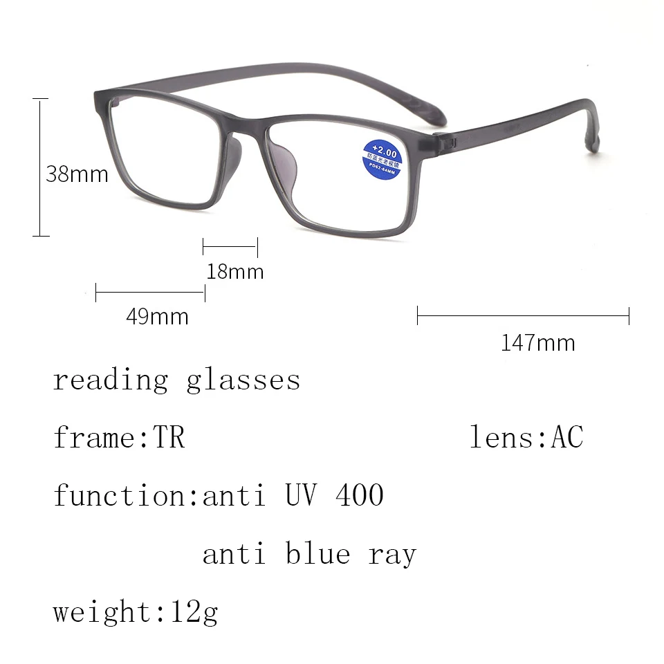 Очки для чтения, Для мужчин Для женщин высокое качество TR90 Материал чтения очки по рецепту+ 1,0+ 4,0