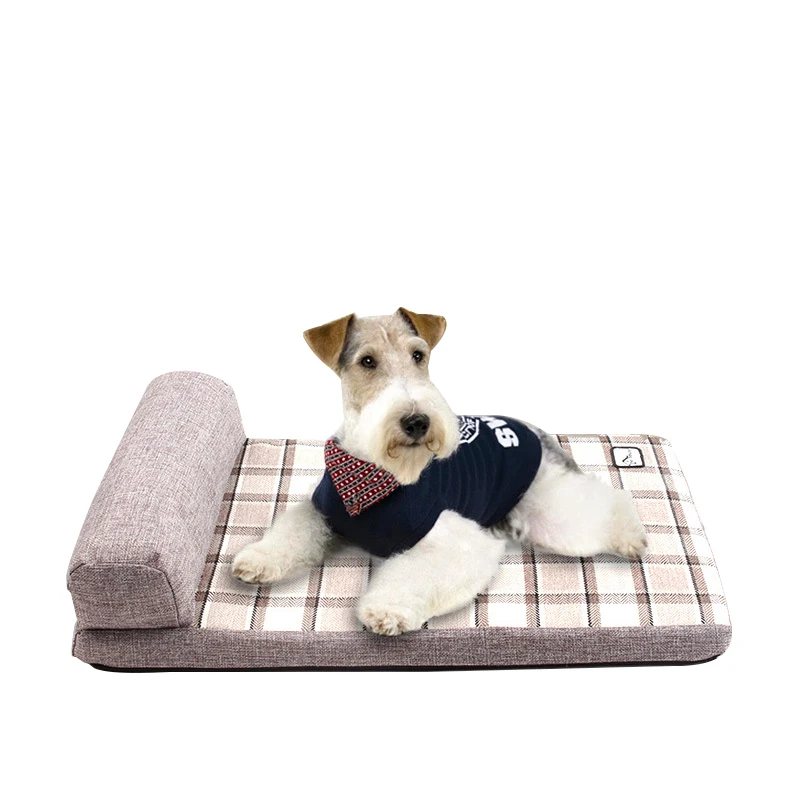 Dog Sleeping Mattress Dog Bolster Bed Mat Washable Crate Mattress Winter Warm Tower Rest House Lounger Pets Mat Nest