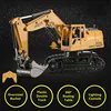 Simulation Hydraulic Remote Control Excavator 25Mins 8CH 360 Degree Rotation Double Rubber Track RC Truck Toy With Music Light 2