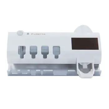 

UV Sterilizer Disinfectant Toothbrush Holder Automatic Toothpaste Squeezer Bath Y1QB