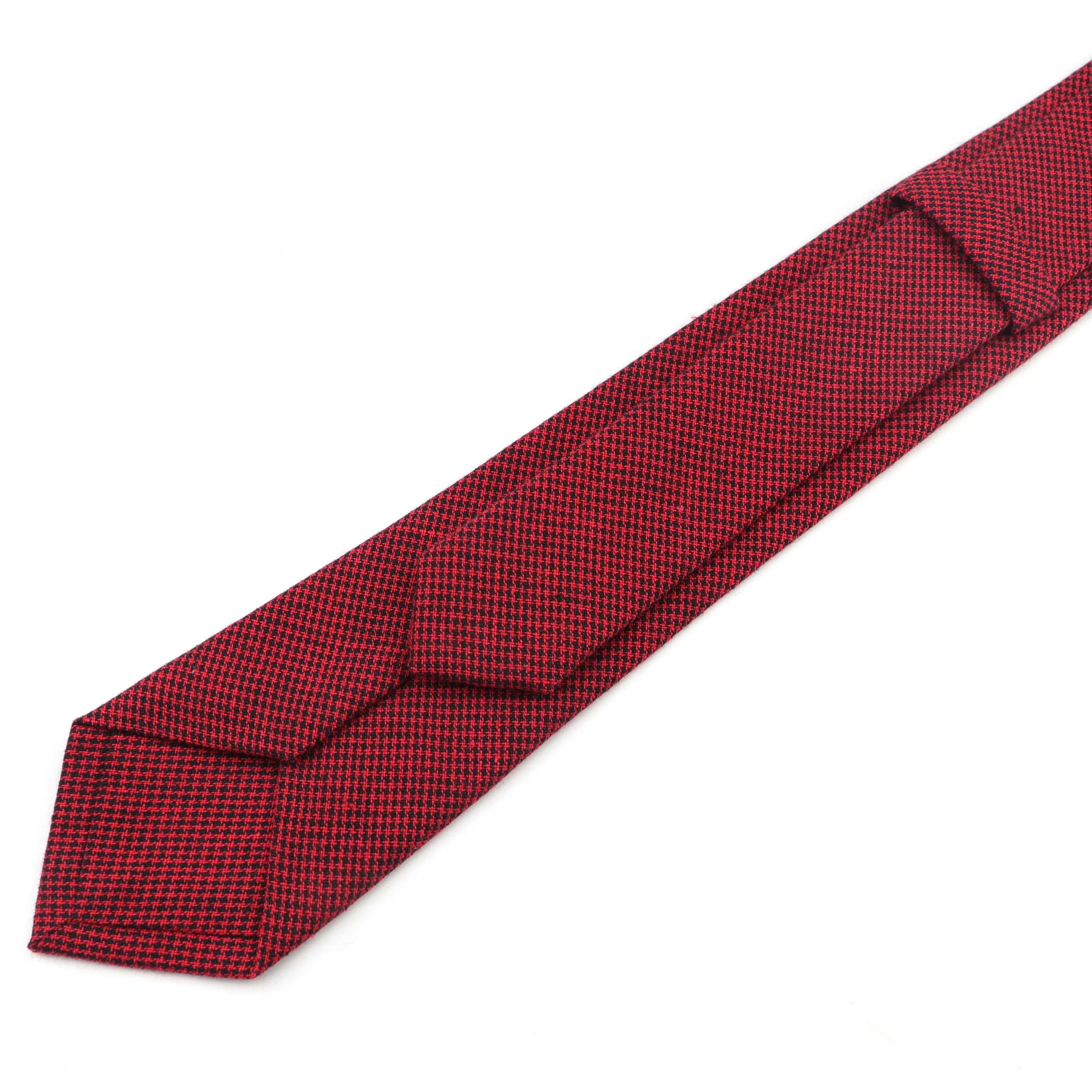 Pure Colorful Mens Fashion Tie Casual Cotton Plaid Striped Necktie 6CM Width Narrow Wedding Business for Men