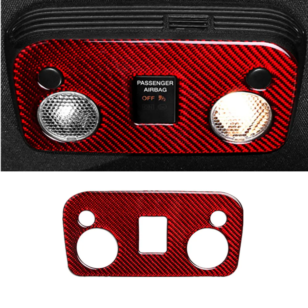 

Car Sunroof Carbon Fiber Reading Light Control Panel Trim Cover Decorative Stickers for Ford Mustang 2015-2019 Car Styling 2020