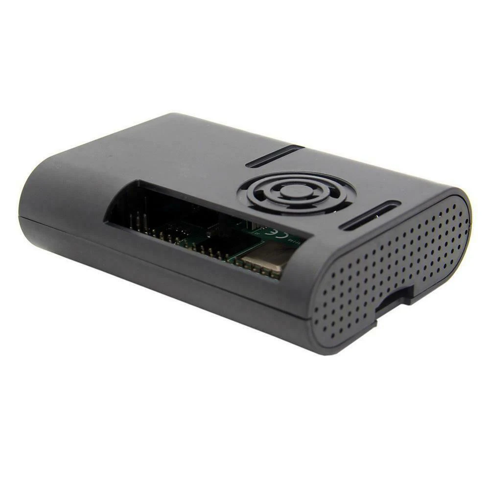 

Protective Case Easy Install Housing Shelf Support Cooling Fan ABS Durable Accessories Universal For Raspberry Pi 4 Model B