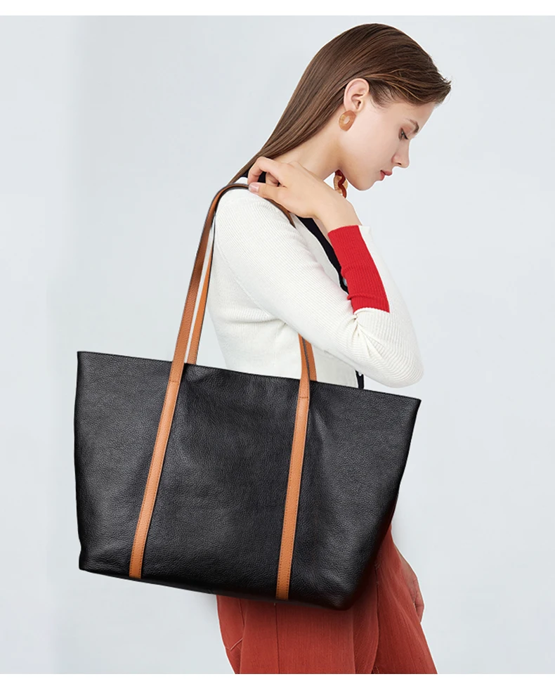GIONAR RFID Премиум ручной работы коровья кожа верхний слой сумки-шопперы для женщин натуральная мягкая кожа сумки на плечо кошельки и сумки