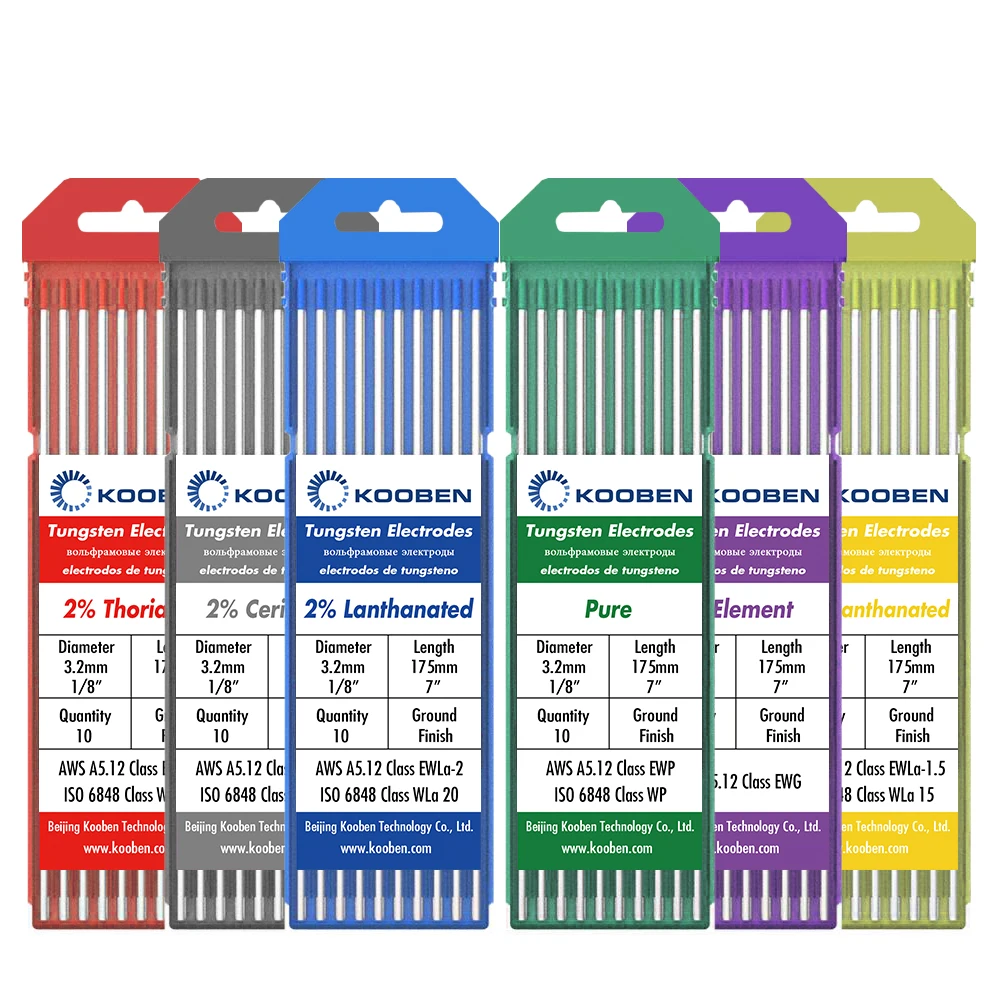 WR20 вольфрамовые электроды 3,2 мм x 175 мм фиолетовые сварочные вольфрамовые электроды задняя земля E3