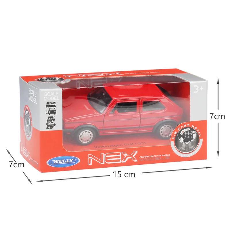 WELLY 1:36 Volkswagen Golf I GTI литой металлический сплав модель игрушечного автомобиля 2