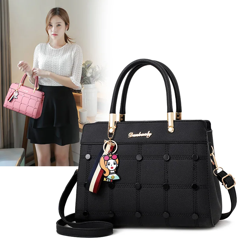 

2018 Spring And Summer New Style Europe And America Large Bag One-Shoulder Handbag Simple WOMEN'S Bag Over-the-shoulder Bag WOME