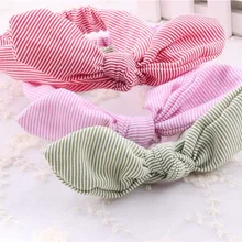Южная Корея детская лента для волос кролик Ушастый аксессуары для волос Хлопок Детская резинка для волос девочки повязки для волос Милая Детская повязка на голову