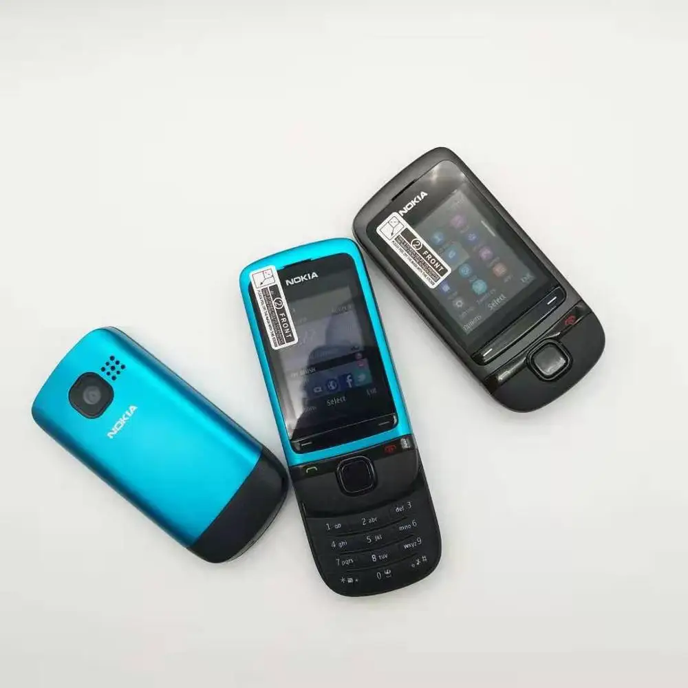 Оригинальный разблокированный сотовый телефон Nokia Bluetooth раздвижной