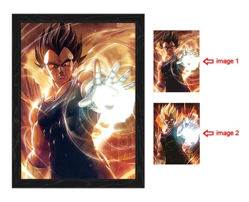 

Dragon Ball Z 3D Poster Painting 3D Triple Transition [MAJIN VEGETA] Lenticurlar Print Wall Decor Anime 3D Wall Sticker