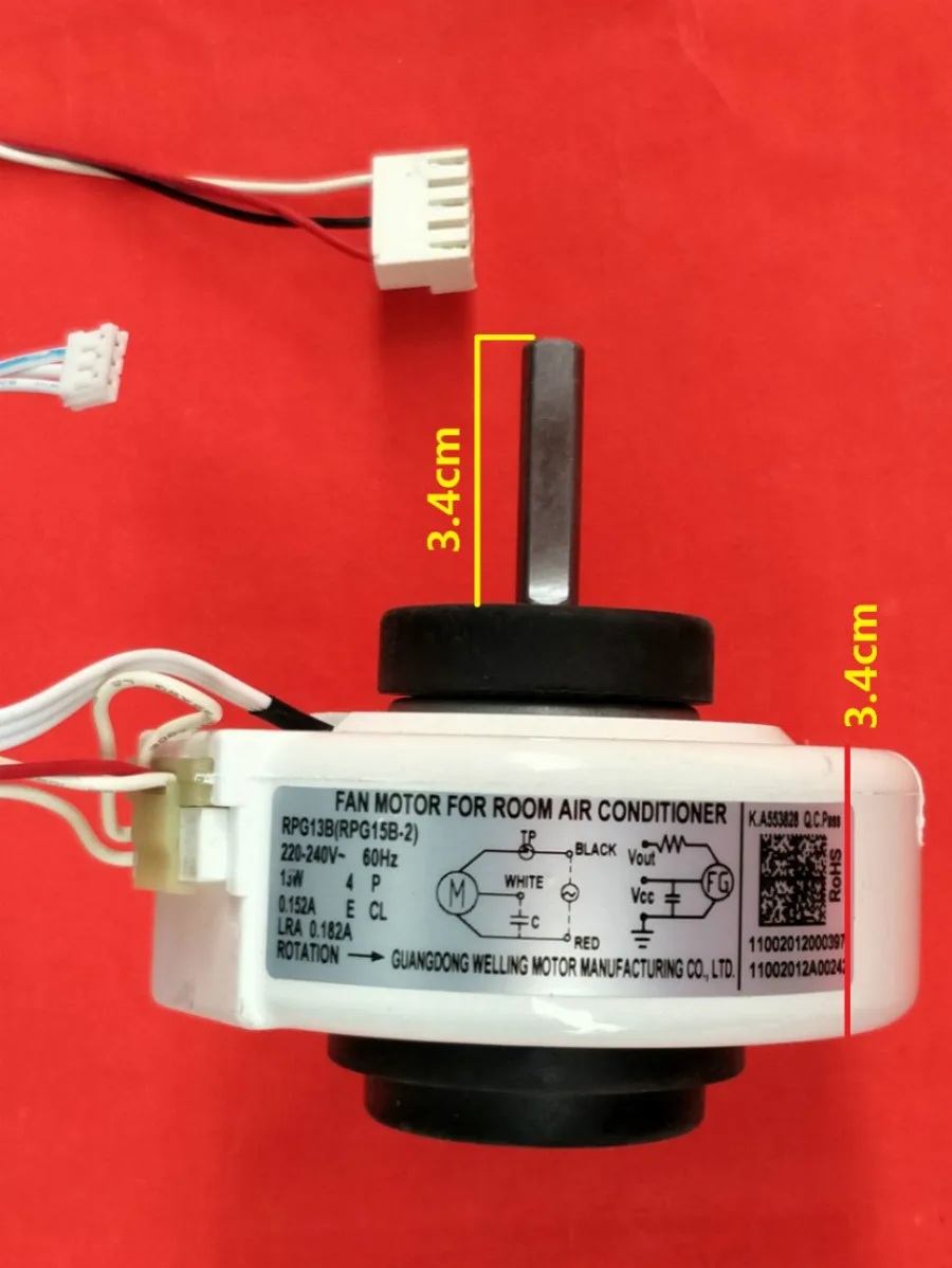 Berlaku untuk Midea AC Motor RPG13B Indoor Fan Motor RPG15B 213/18 W