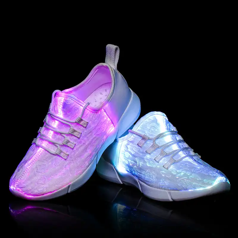光ファイバ靴子供usb充電グローイングスニーカー男ライトアップled靴ガールズボーイズ25 46 Sneakers Aliexpress