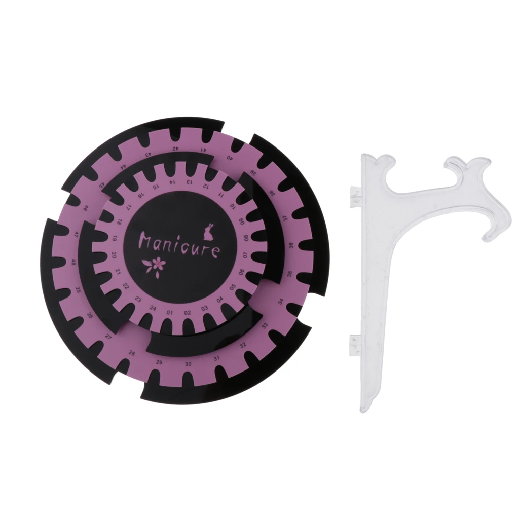 Nail Gel Color Chart Board Wheel Nail Polish UV Gel Color Display Card Nail Art Salon Tools Accessories - Various Colors