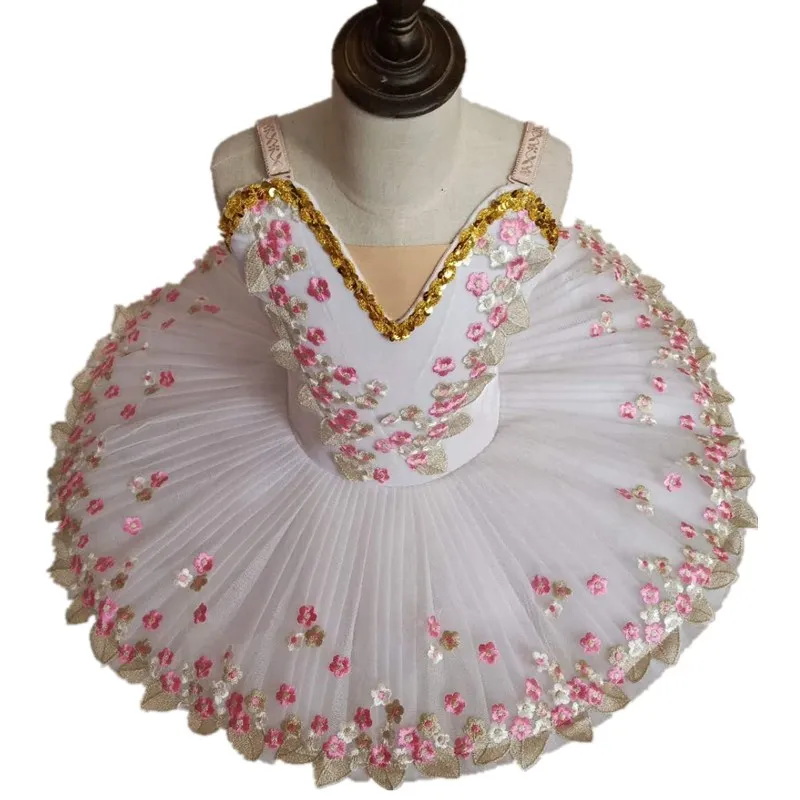 Crianças crianças adulto longo vestido de bailarina