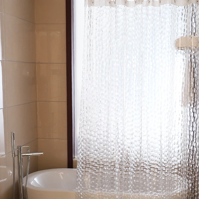 Cortinas de ducha de baño transparentes con cubo de agua 3d a prueba de  agua, 180 * 180 cm oso de fresa Electrónica