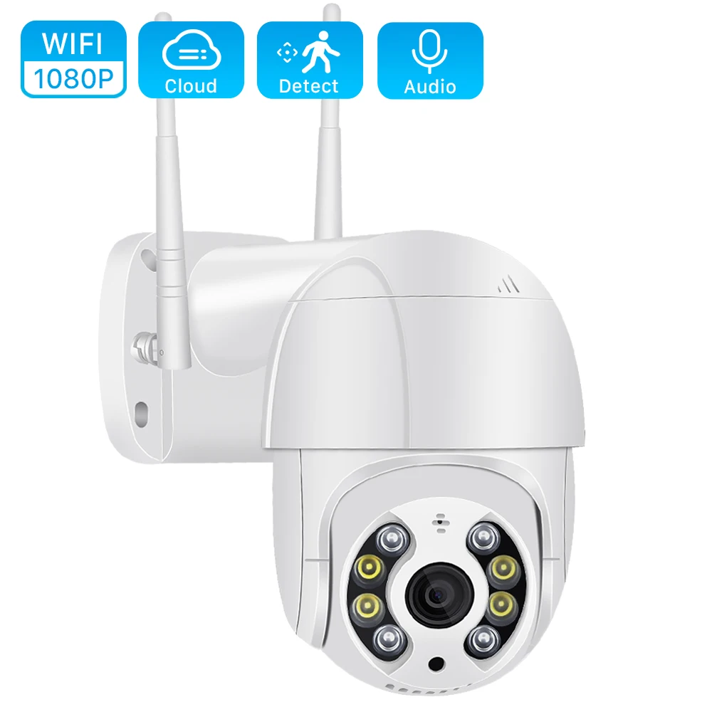 Câmera ao ar Câmera sem Fio Áudio em Dois Wifi Livre 4x Zoom Digital ai Humano Detectar Velocidade Dome 2mp Sentidos Cctv ip Câmera H.265 1080 p Ptz