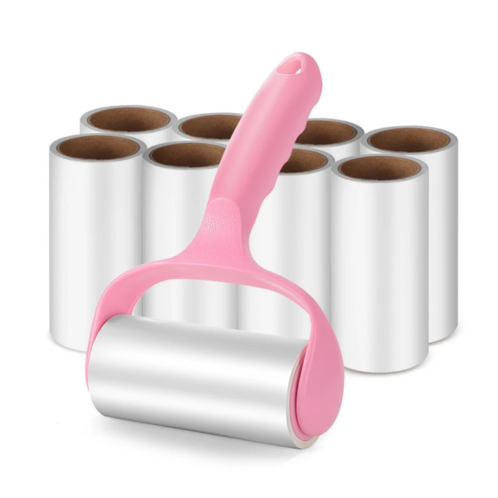 Lint remover pet hair remover lint roller Lint Rollers Pet Hair Remover Lint Remover Dust Roller Clothes Carpet Sticky 10cm Roll Brush Kit