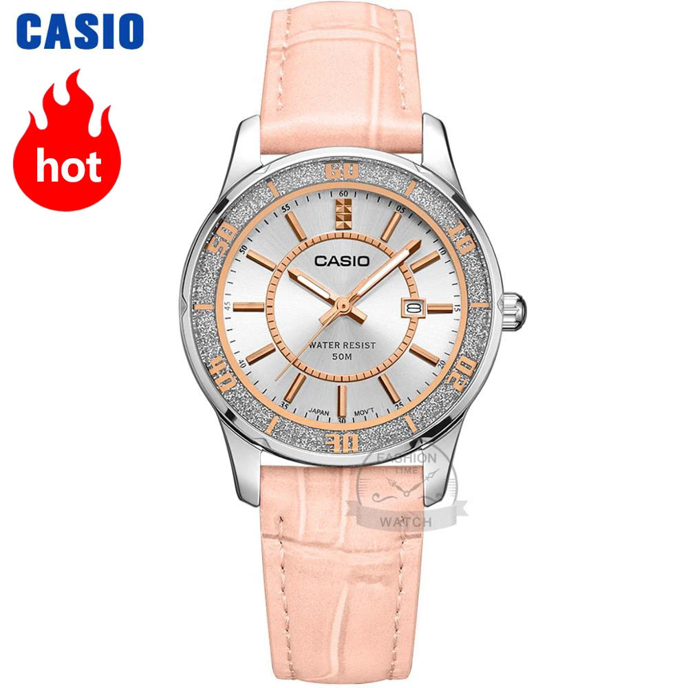 Casio часы женские лучший бренд класса люкс 50 м Водонепроницаемый Кварцевые