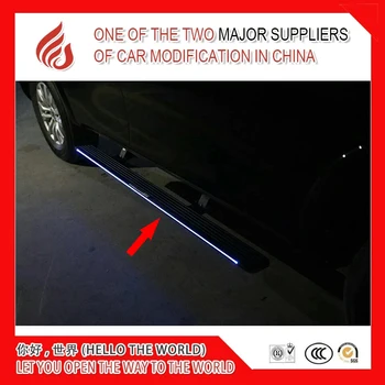 

Aluminium alloy Automatic scaling Electric pedal side step running board with light for Q3 Q5 Q7 2010 2011 2012 13 14 15 16 17