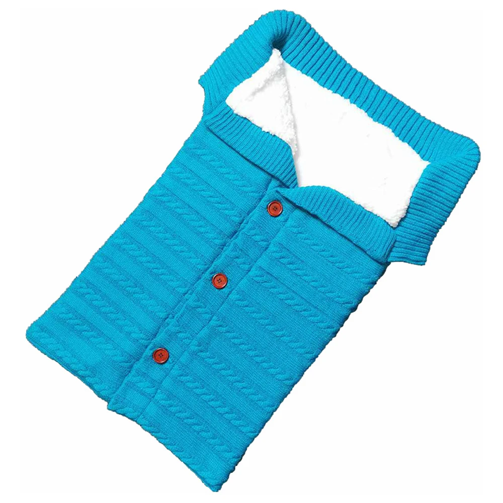 Oeak детский спальный мешок, конверт, зимний детский спальный мешок, муфта для ног, коляска, вязаный спальный мешок для новорожденных, пеленка, Вязаная Шерсть, Slaapzak - Цвет: Style 6-68x40