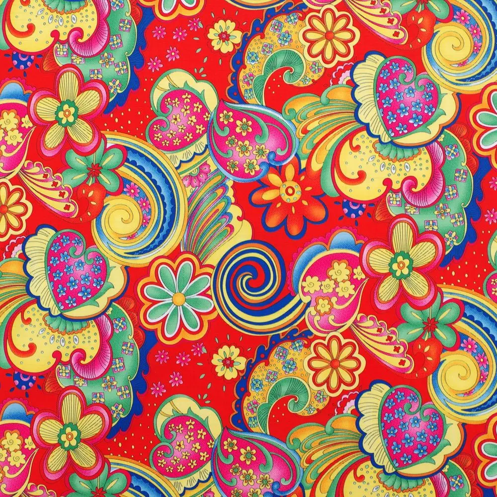 1 ярд полиэстер/ПВХ покрытие водонепроницаемая ткань для сумки,-спиндрифт цветок(ширина = 140 см