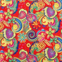 1 ярд полиэстер/ПВХ покрытие водонепроницаемая ткань для сумки,-спиндрифт цветок(ширина = 140 см