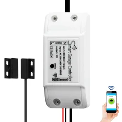 Interrupteur WiFi intelligent pour ouvre porte de Garage, contrôleur fonctionnant avec Alexa Google Home et IFTT Smart Life/Tuya APP 