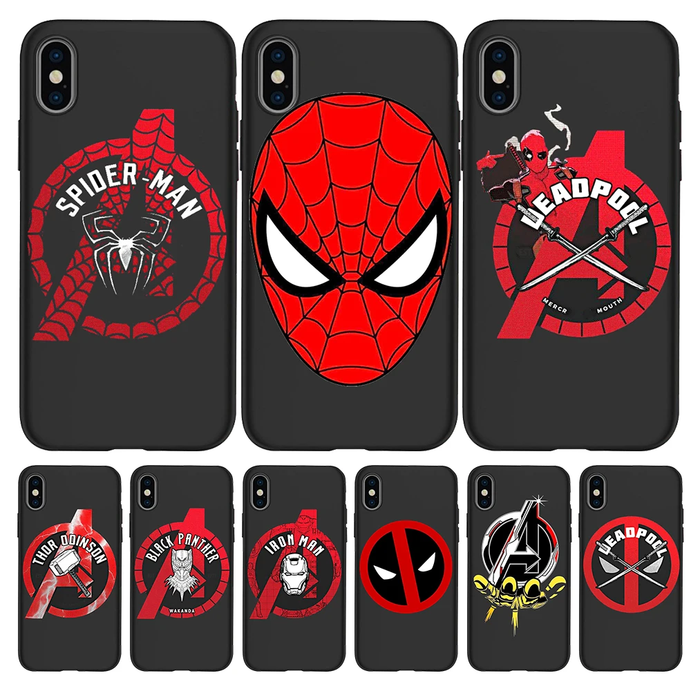 Marvel Мстители для iPhone X XR XS 11 Pro Max 5 5S SE 6 6S 7 8 Plus Oneplus 5T Pro 6T чехол для телефона чехол Etui funda аниме